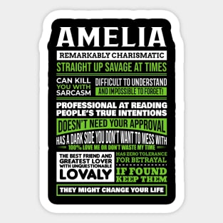 Amelia Sticker